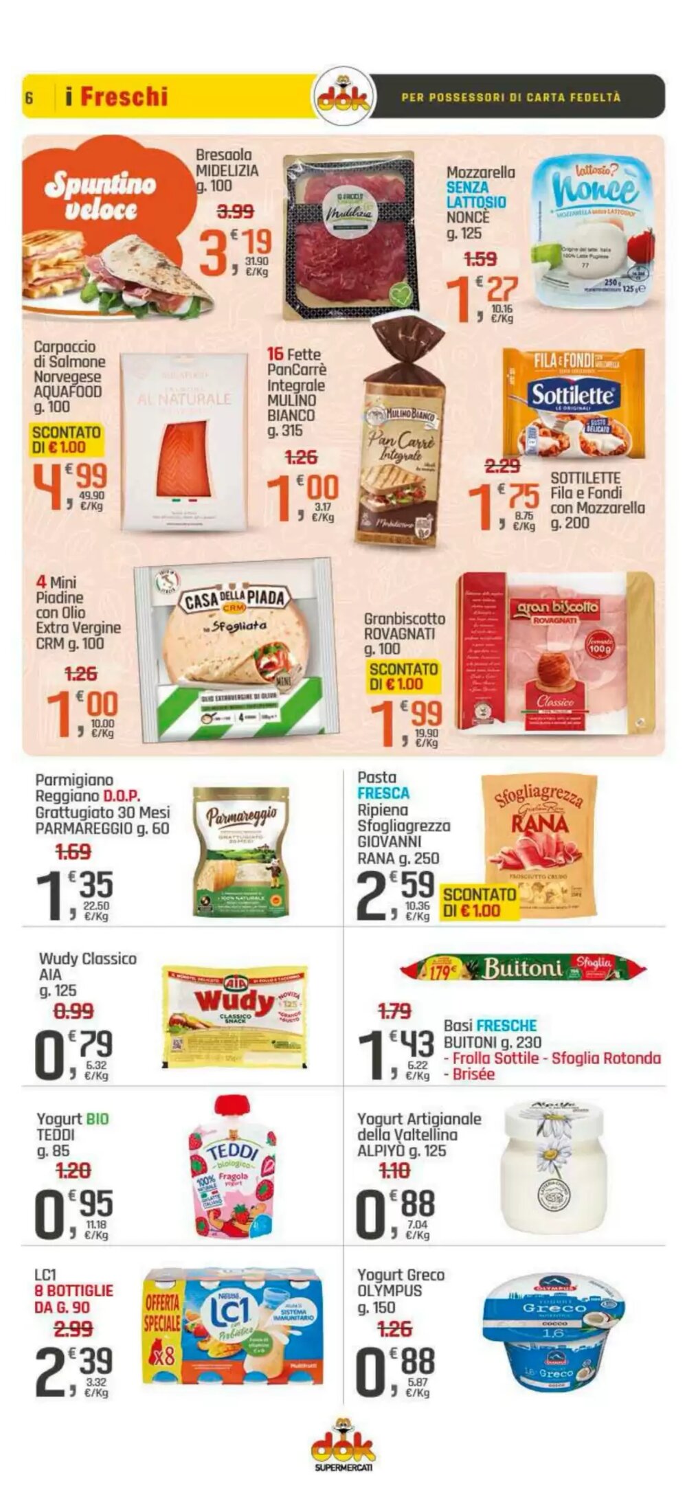 Volantino promozionale Supermercati Dok  valide dal 22/01/2026 - Pagina 6.