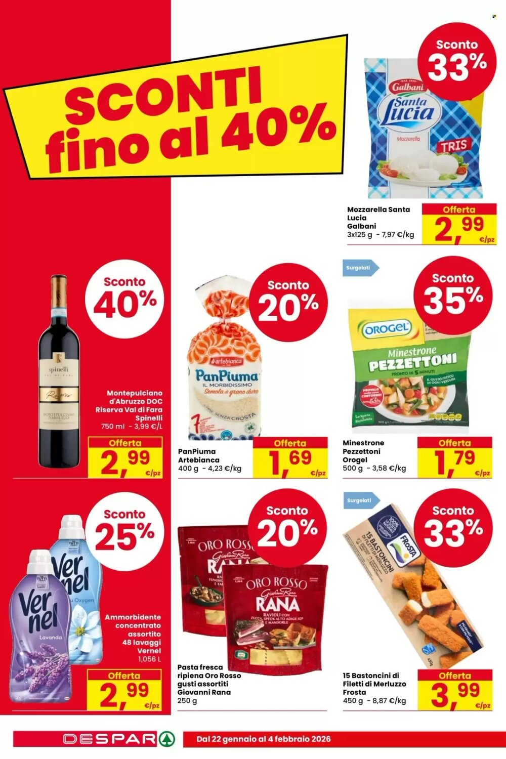 Volantino promozionale Despar  valide dal 22/01/2026 - Pagina 4.