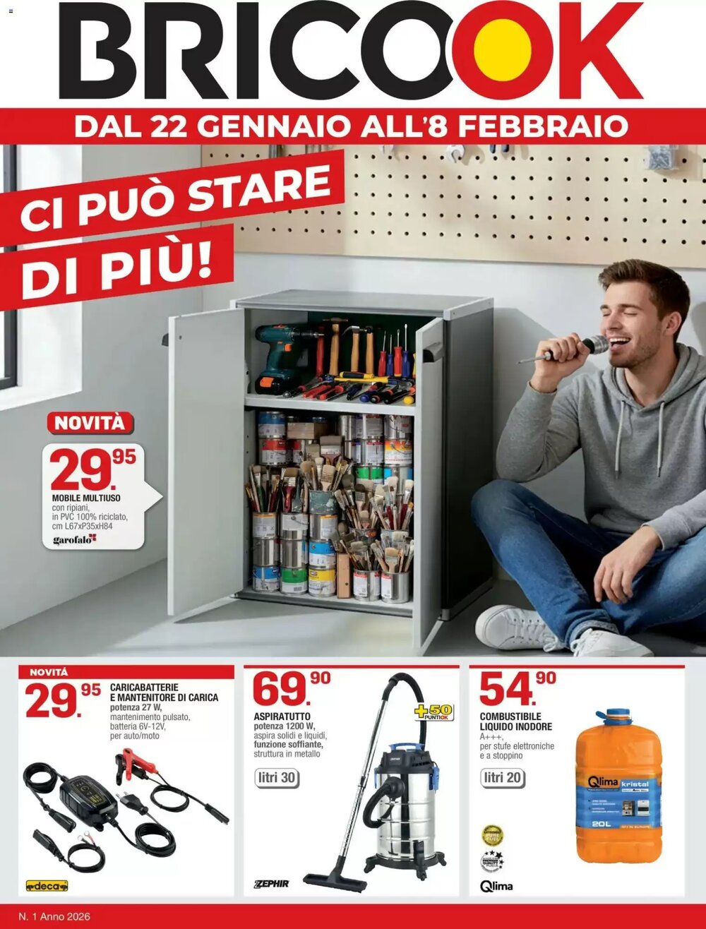 Volantino promozionale Brico OK  valide dal 22/01/2026 - Pagina 1.