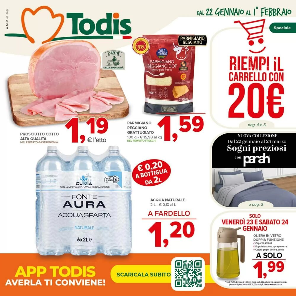 Volantino promozionale Todis  valide dal 22/01/2026 - Pagina 1.