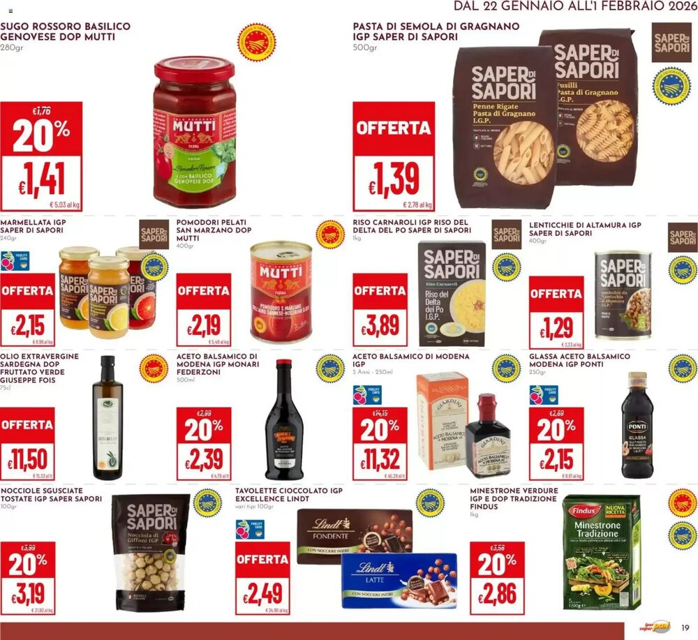 Volantino promozionale Pan  valide dal 22/01/2026 - Pagina 19.