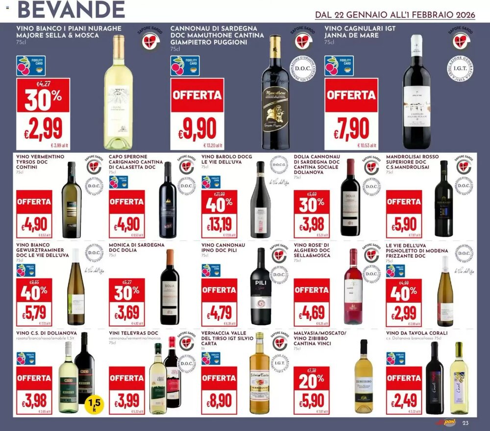 Volantino promozionale Pan  valide dal 22/01/2026 - Pagina 23.