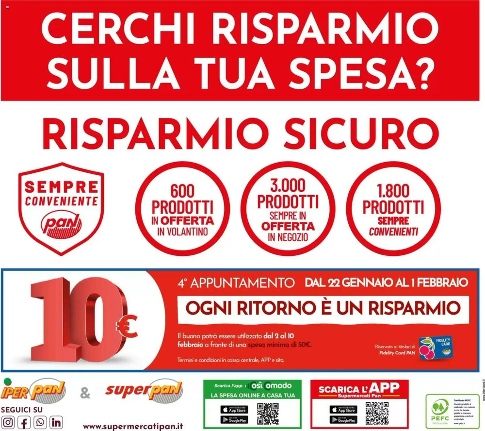 Volantino promozionale Pan  valide dal 22/01/2026 - Pagina 28.