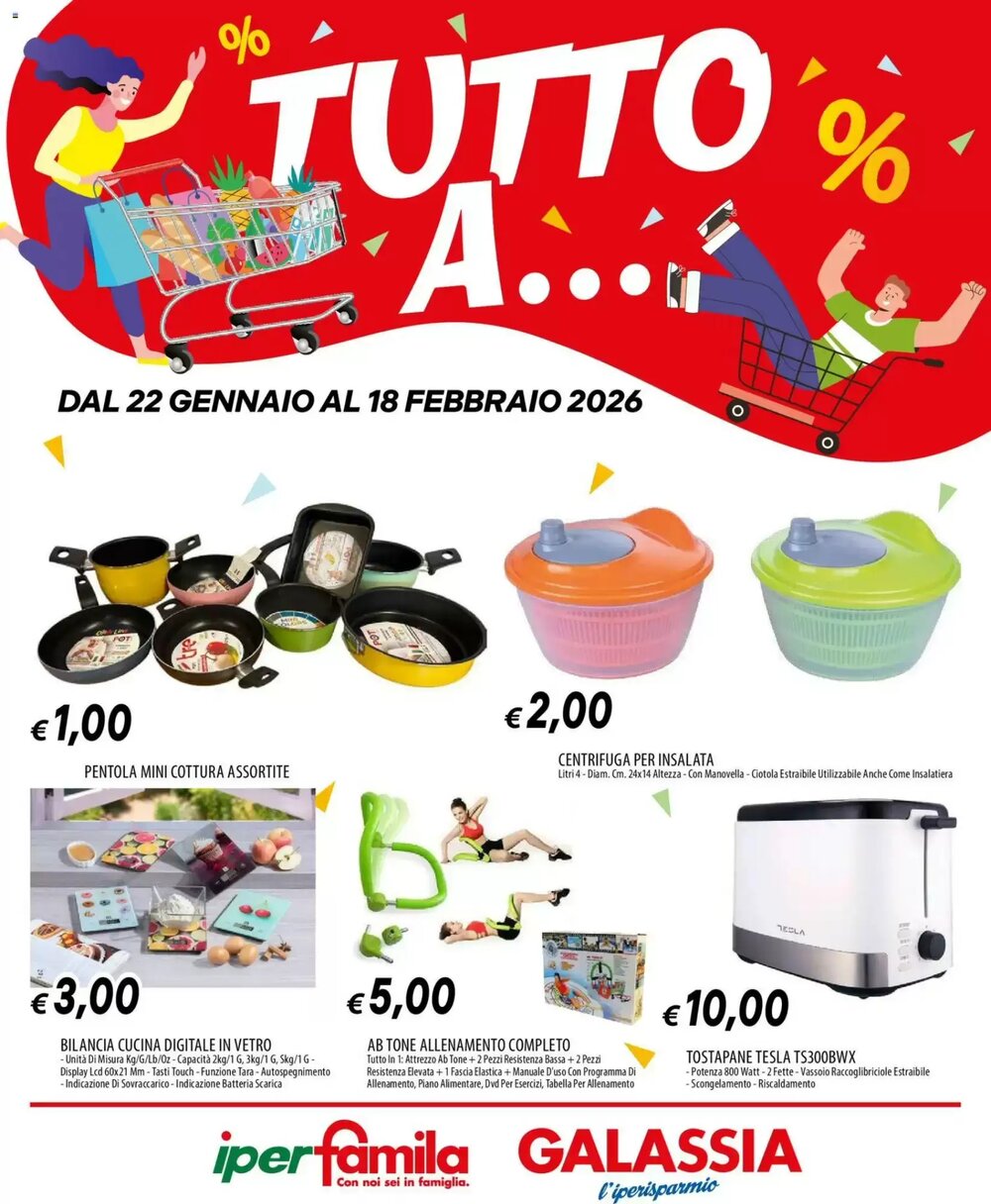 Volantino promozionale Galassia  valide dal 22/01/2026 - Pagina 1.
