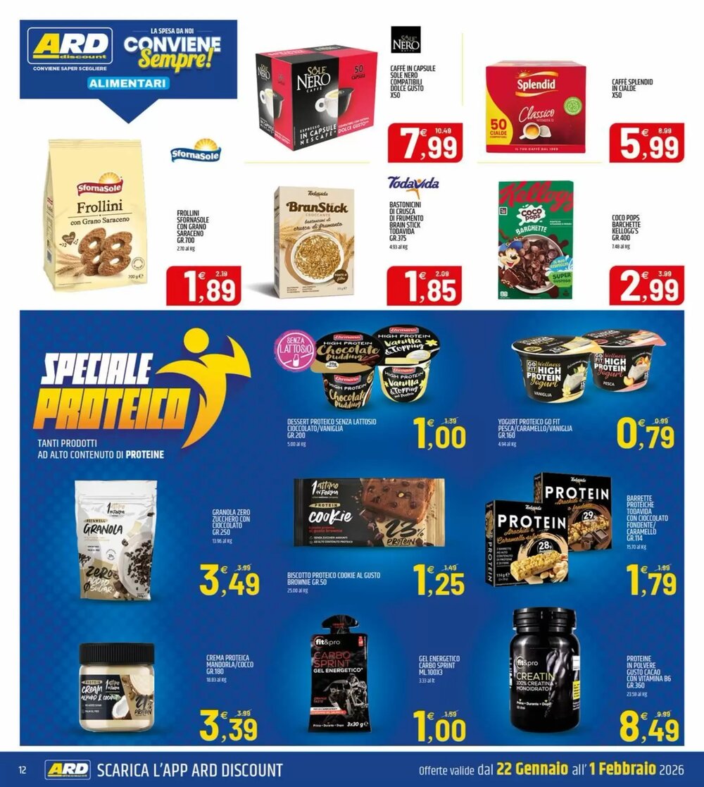 Volantino promozionale Ard Discount  valide dal 22/01/2026 - Pagina 12.