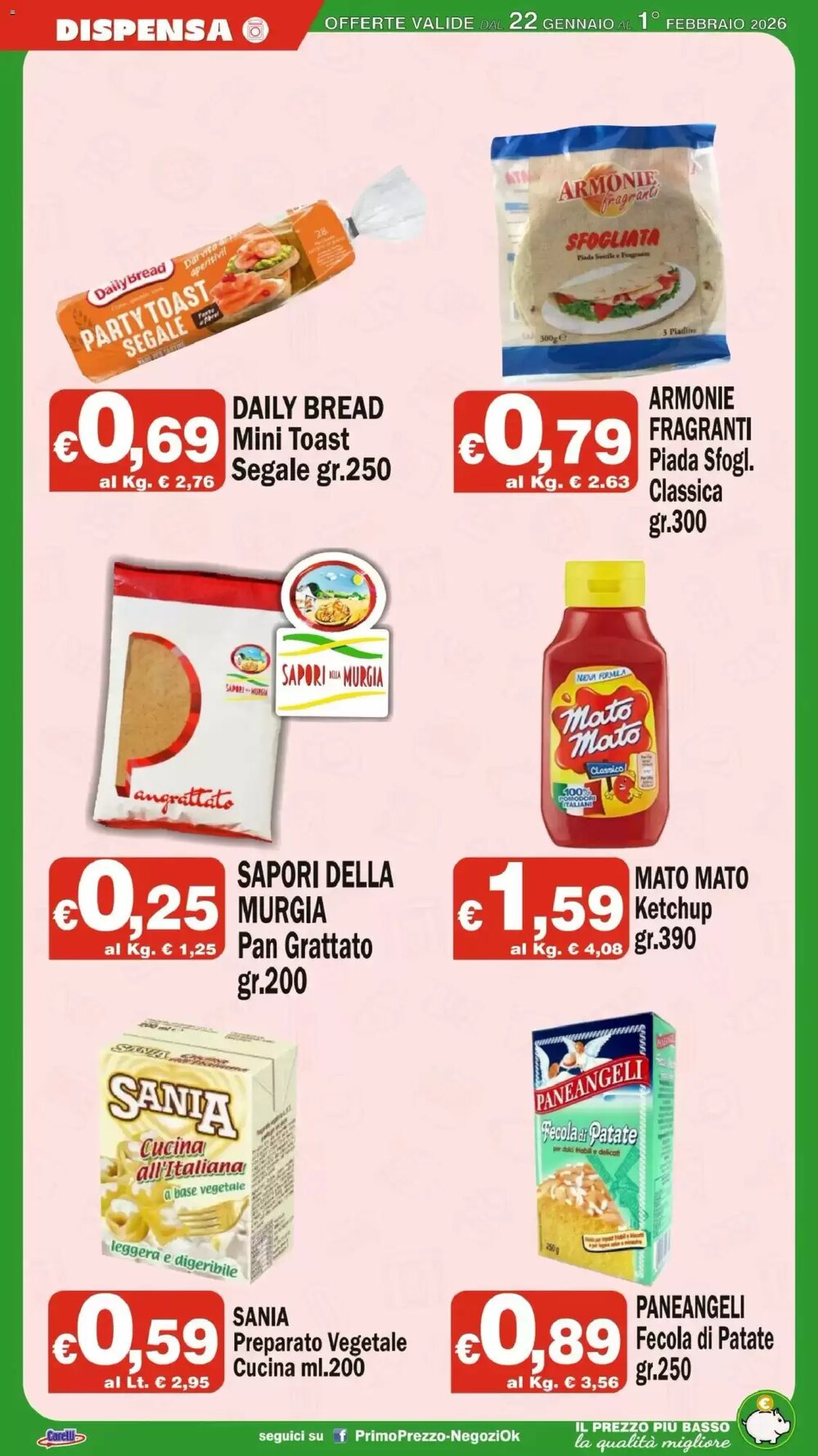 Volantino promozionale Primo Prezzo  valide dal 22/01/2026 - Pagina 12.