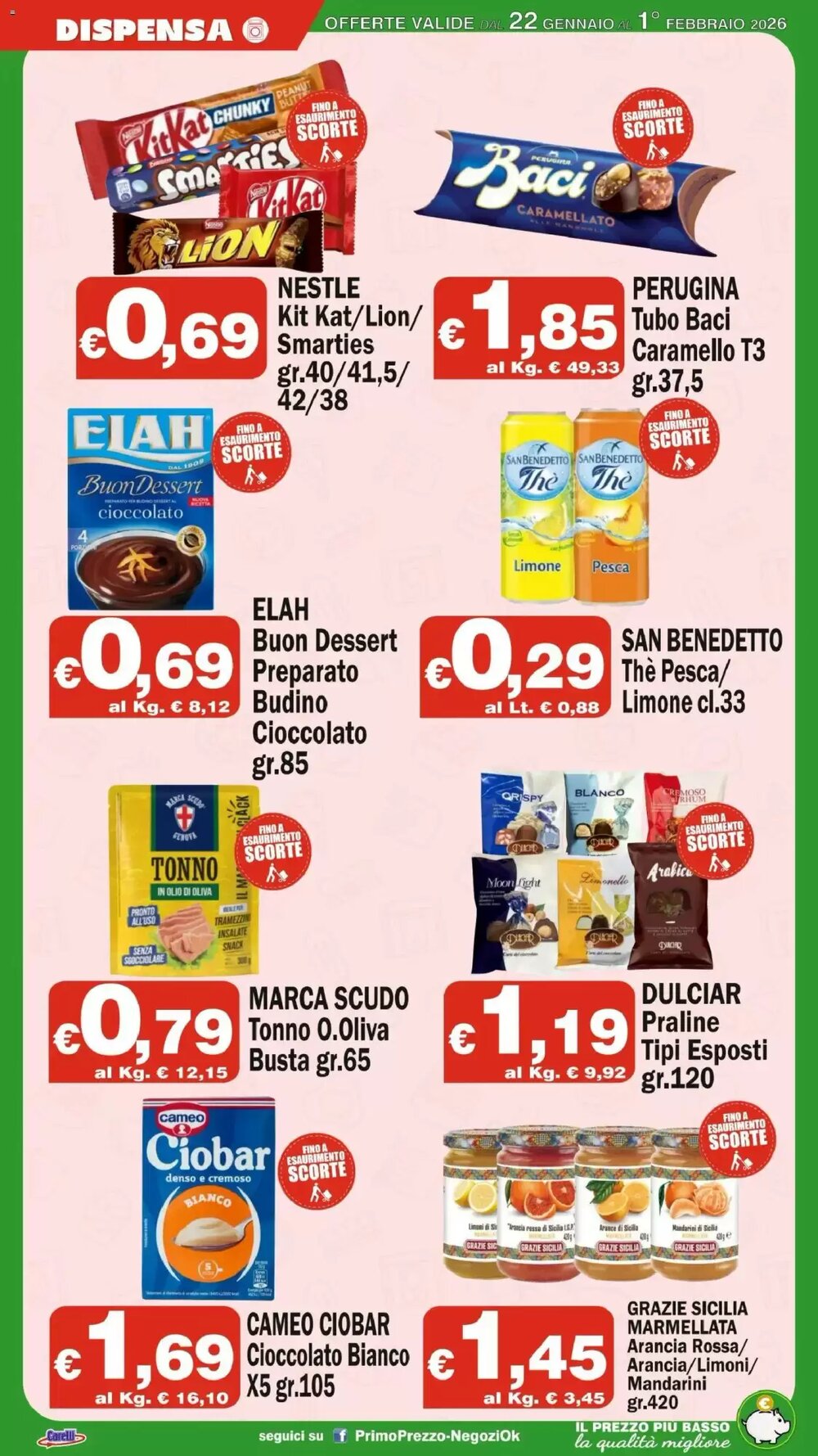 Volantino promozionale Primo Prezzo  valide dal 22/01/2026 - Pagina 16.