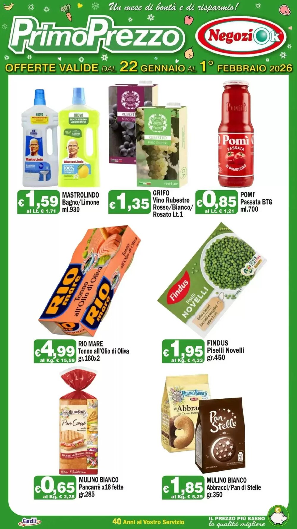 Volantino promozionale Primo Prezzo  valide dal 22/01/2026 - Pagina 2.