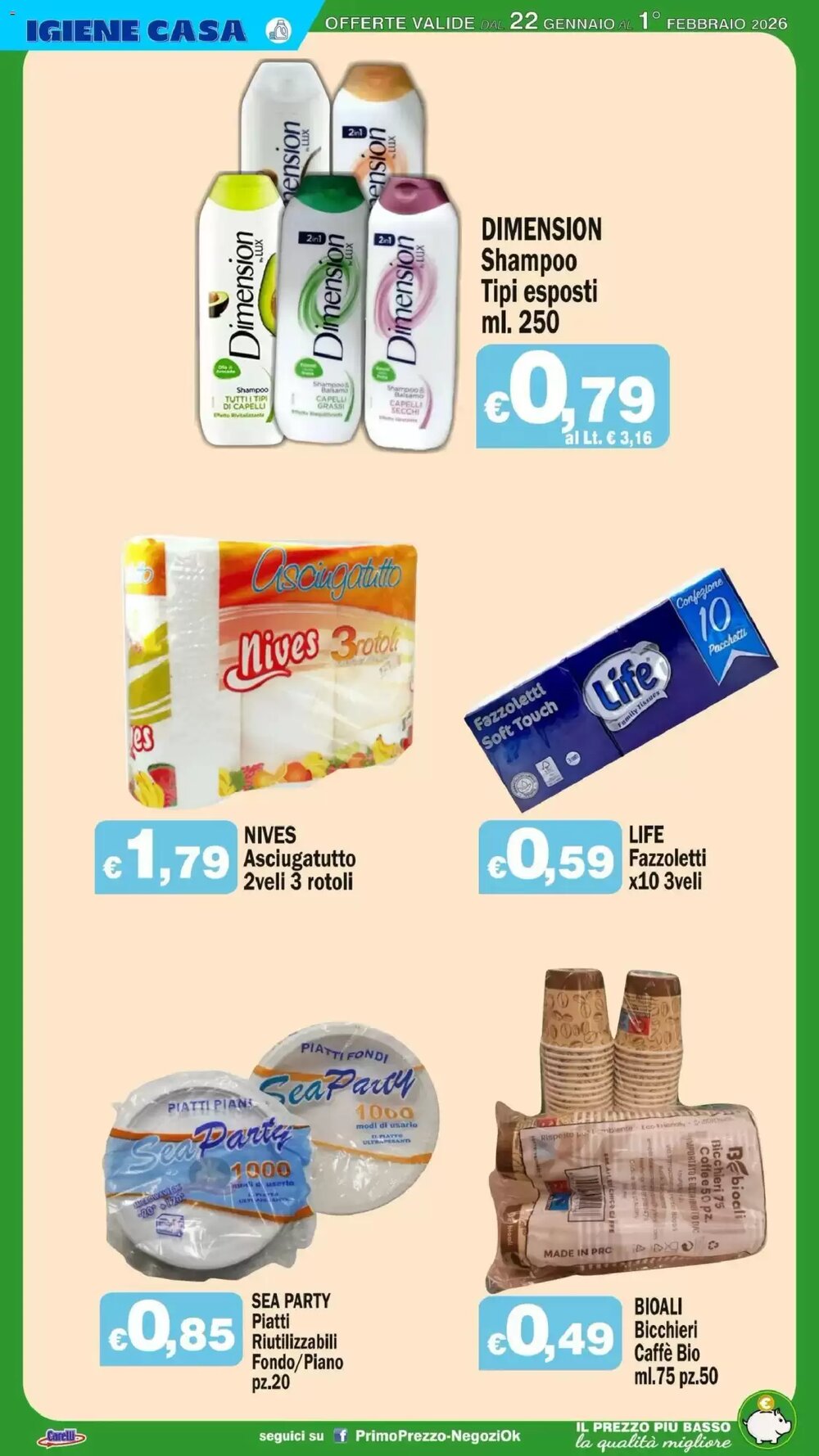 Volantino promozionale Primo Prezzo  valide dal 22/01/2026 - Pagina 21.