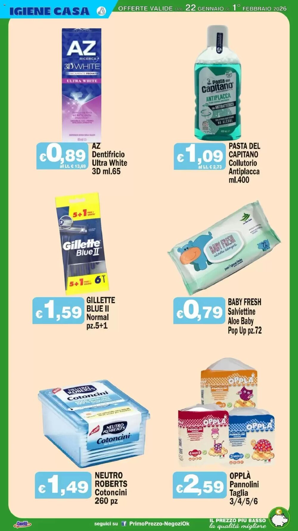 Volantino promozionale Primo Prezzo  valide dal 22/01/2026 - Pagina 24.