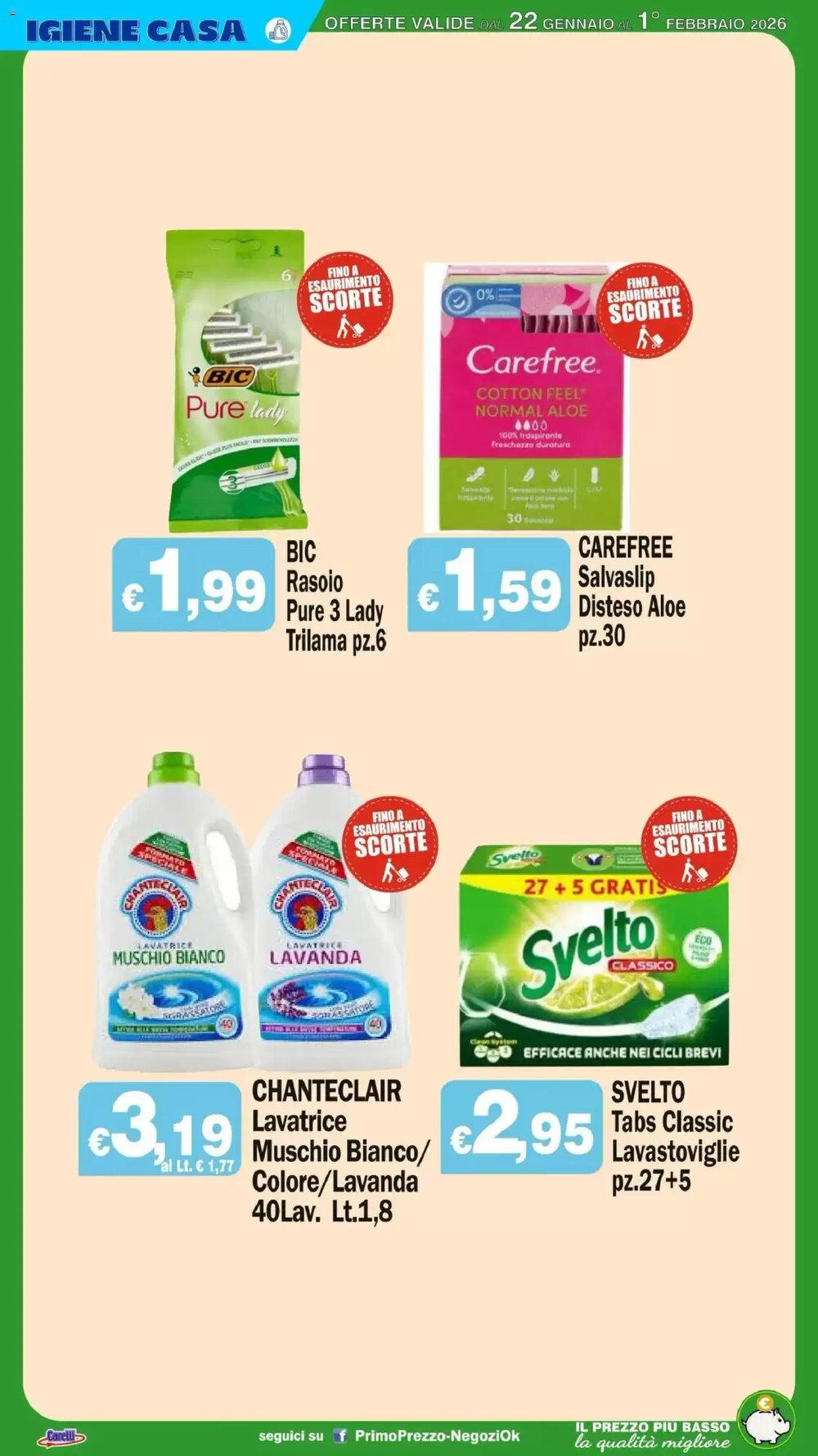 Volantino promozionale Primo Prezzo  valide dal 22/01/2026 - Pagina 26.