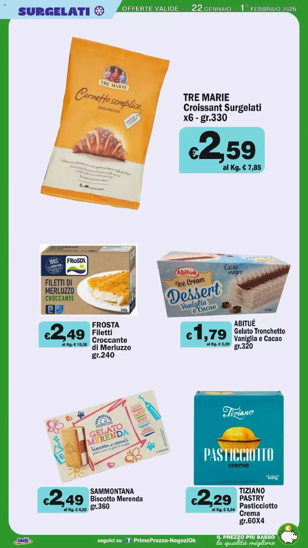 Volantino promozionale Primo Prezzo  valide dal 22/01/2026 - Pagina 34.