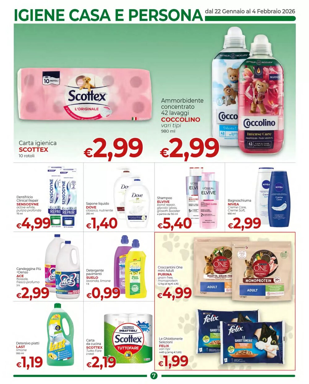 Volantino promozionale Supermercati Nonna Isa  valide dal 22/01/2026 - Pagina 7.