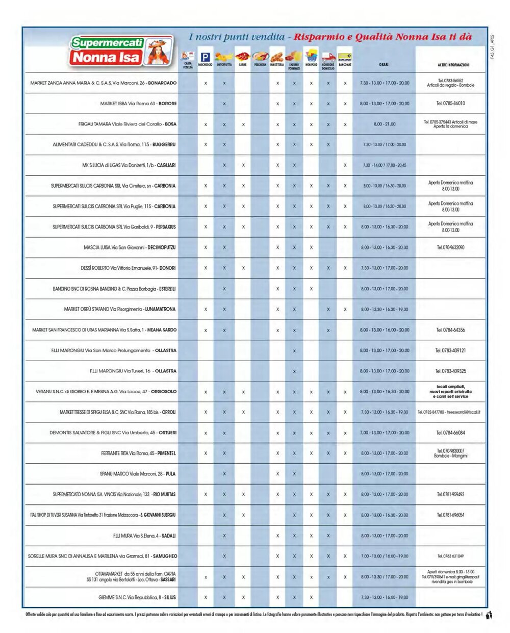 Volantino promozionale Supermercati Nonna Isa  valide dal 22/01/2026 - Pagina 8.