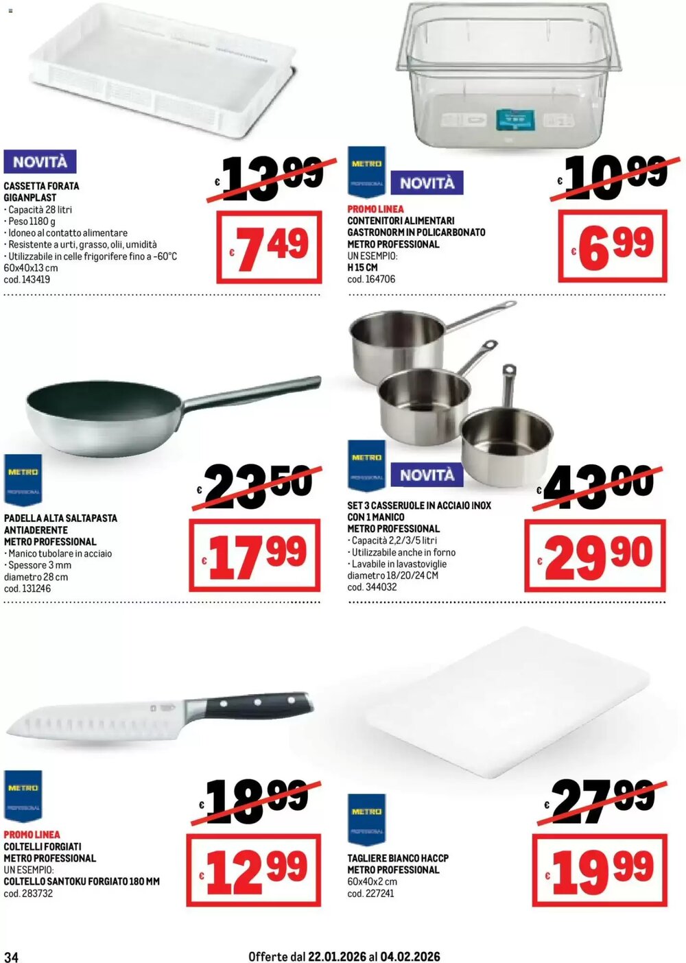 Volantino promozionale Metro  valide dal 22/01/2026 - Pagina 34.