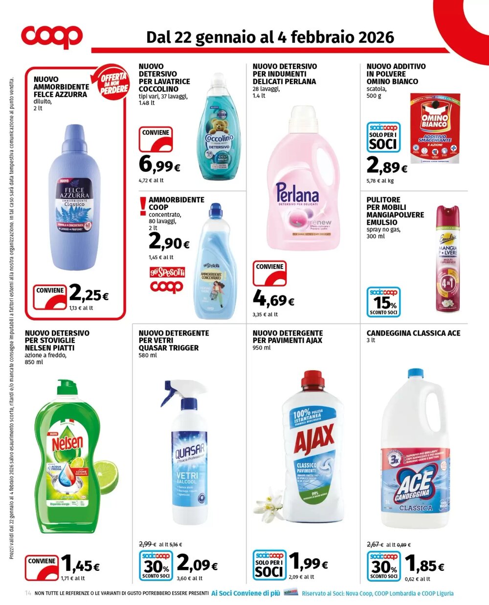Volantino promozionale Coop  valide dal 22/01/2026 - Pagina 14.