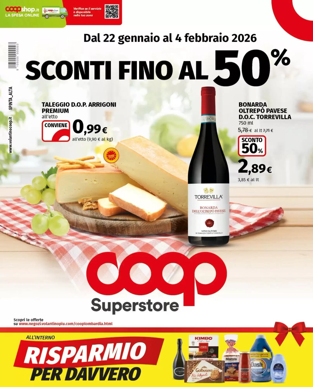 Volantino promozionale Coop Superstore  valide dal 22/01/2026 - Pagina 1.
