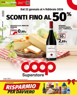 Volantino promozionale Coop Superstore  valide dal 22/01/2026