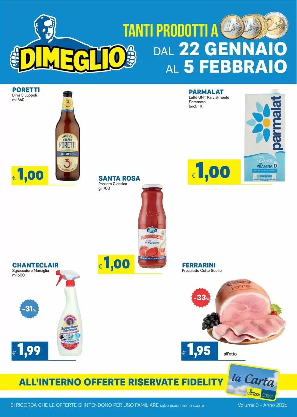 Volantino promozionale DiMeglio  valide dal 22/01/2026 - Pagina 1.