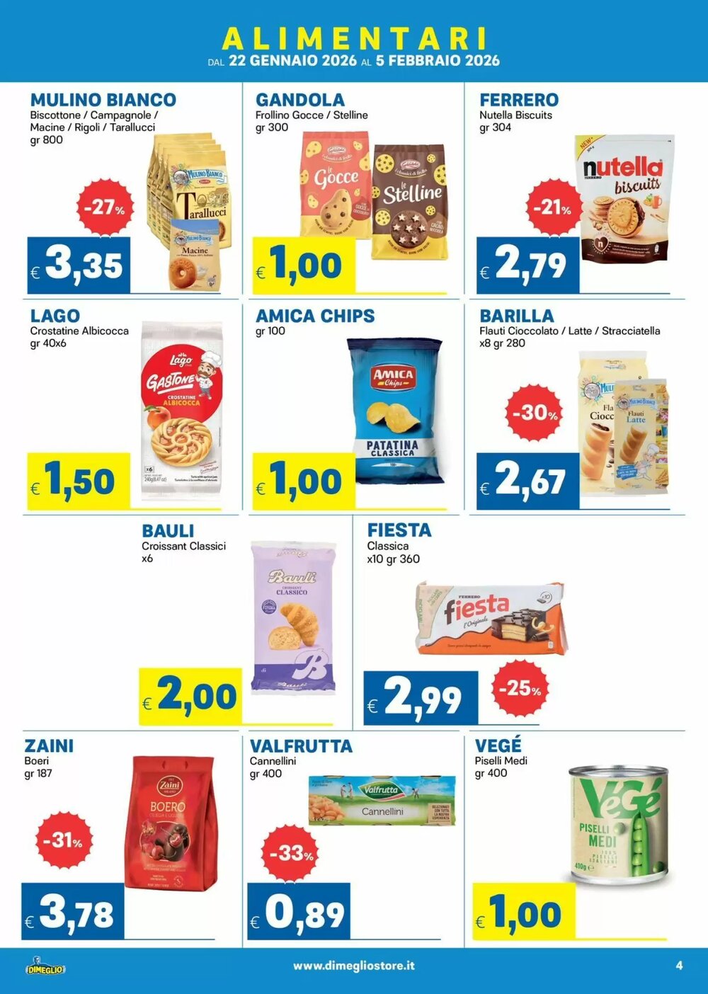 Volantino promozionale DiMeglio  valide dal 22/01/2026 - Pagina 4.