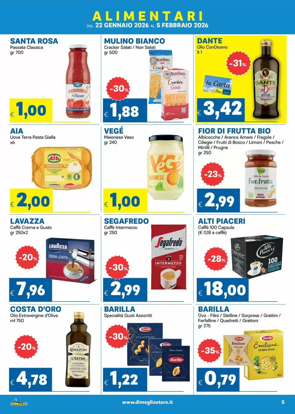 Volantino promozionale DiMeglio  valide dal 22/01/2026 - Pagina 5.
