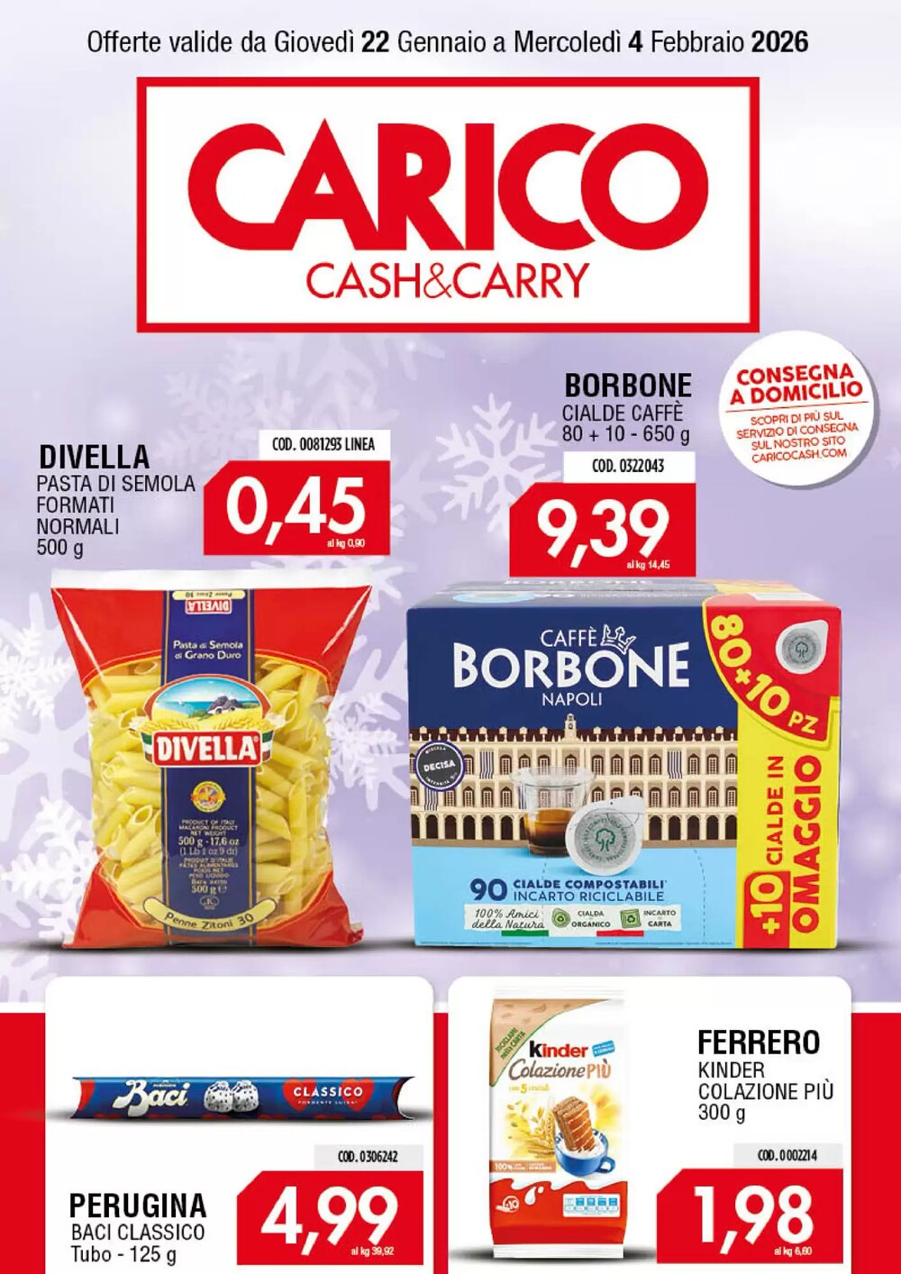 Volantino promozionale Carico Cash & Carry  valide dal 22/01/2026 - Pagina 1.