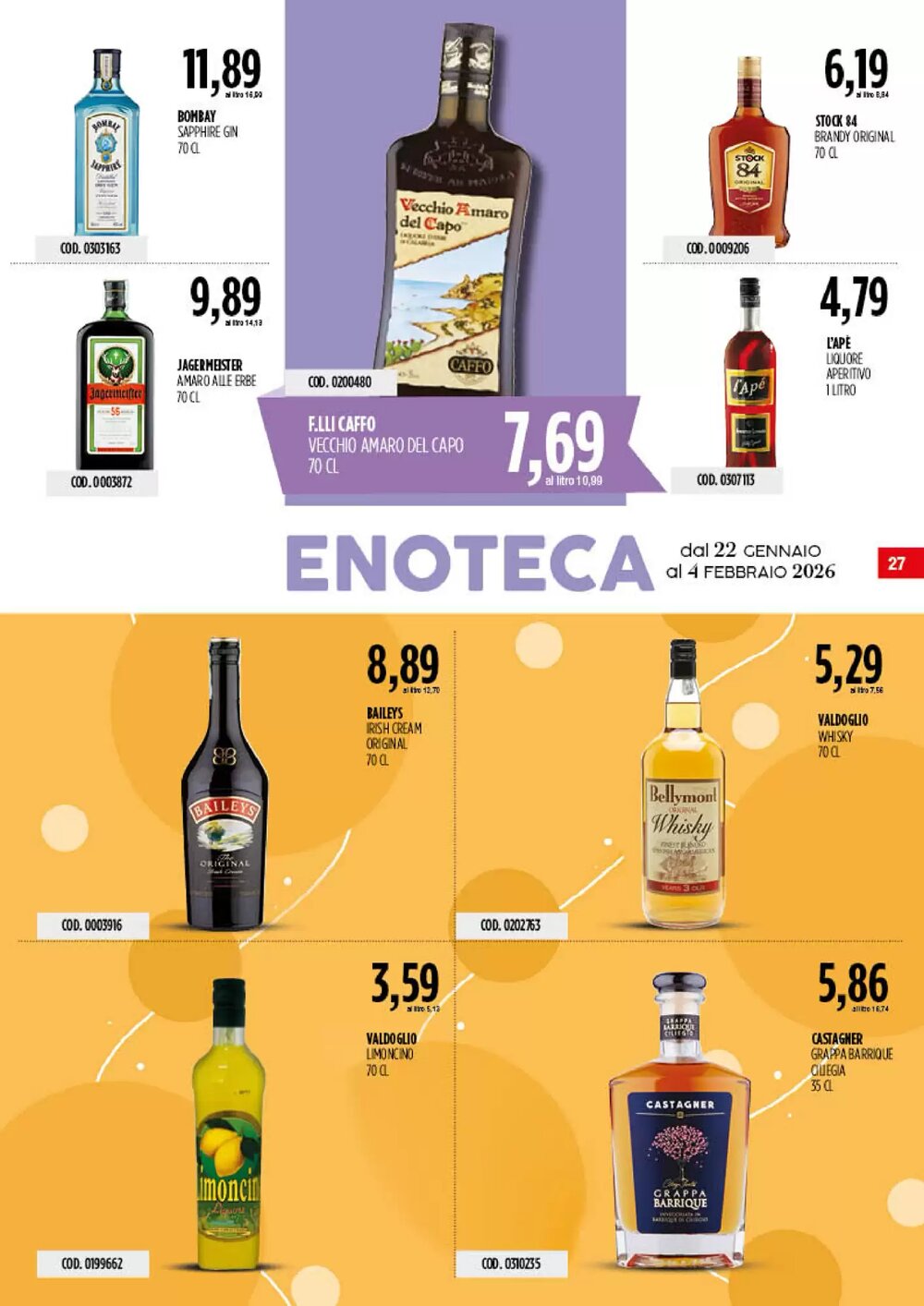 Volantino promozionale Carico Cash & Carry  valide dal 22/01/2026 - Pagina 27.