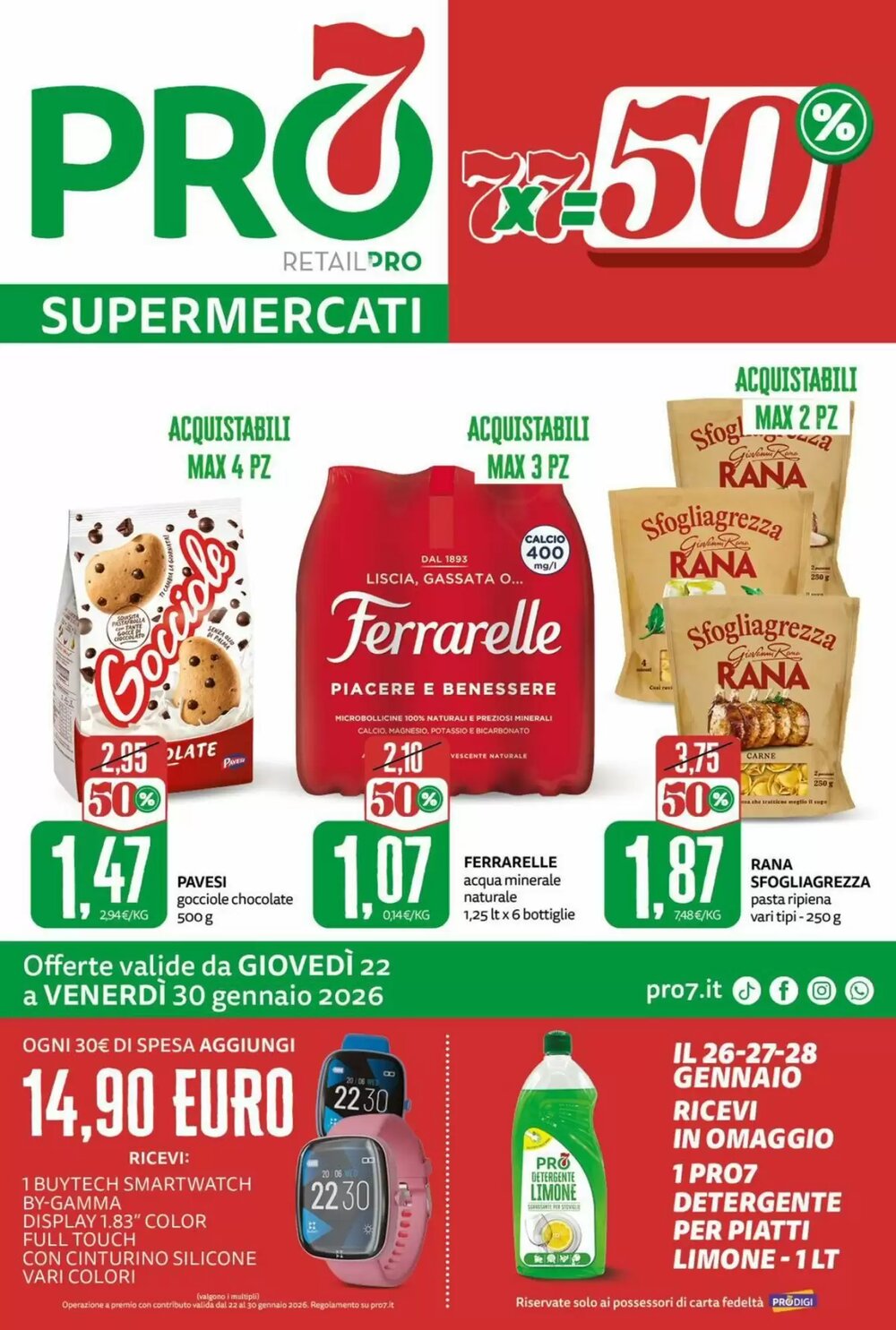 Volantino promozionale Pam  valide dal 22/01/2026 - Pagina 1.