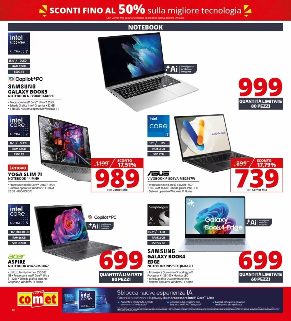 Volantino promozionale Comet  valide dal 22/01/2026 - Pagina 10.