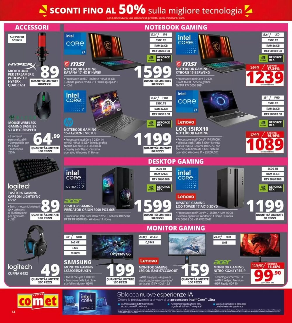 Volantino promozionale Comet  valide dal 22/01/2026 - Pagina 14.