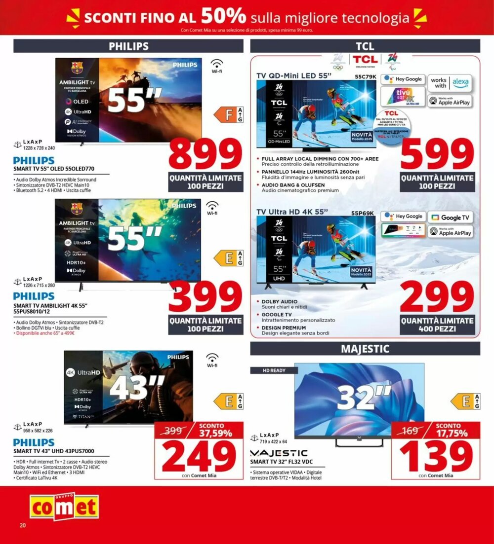 Volantino promozionale Comet  valide dal 22/01/2026 - Pagina 20.