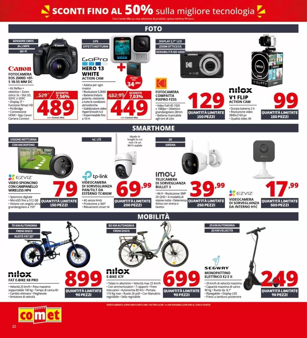 Volantino promozionale Comet  valide dal 22/01/2026 - Pagina 22.