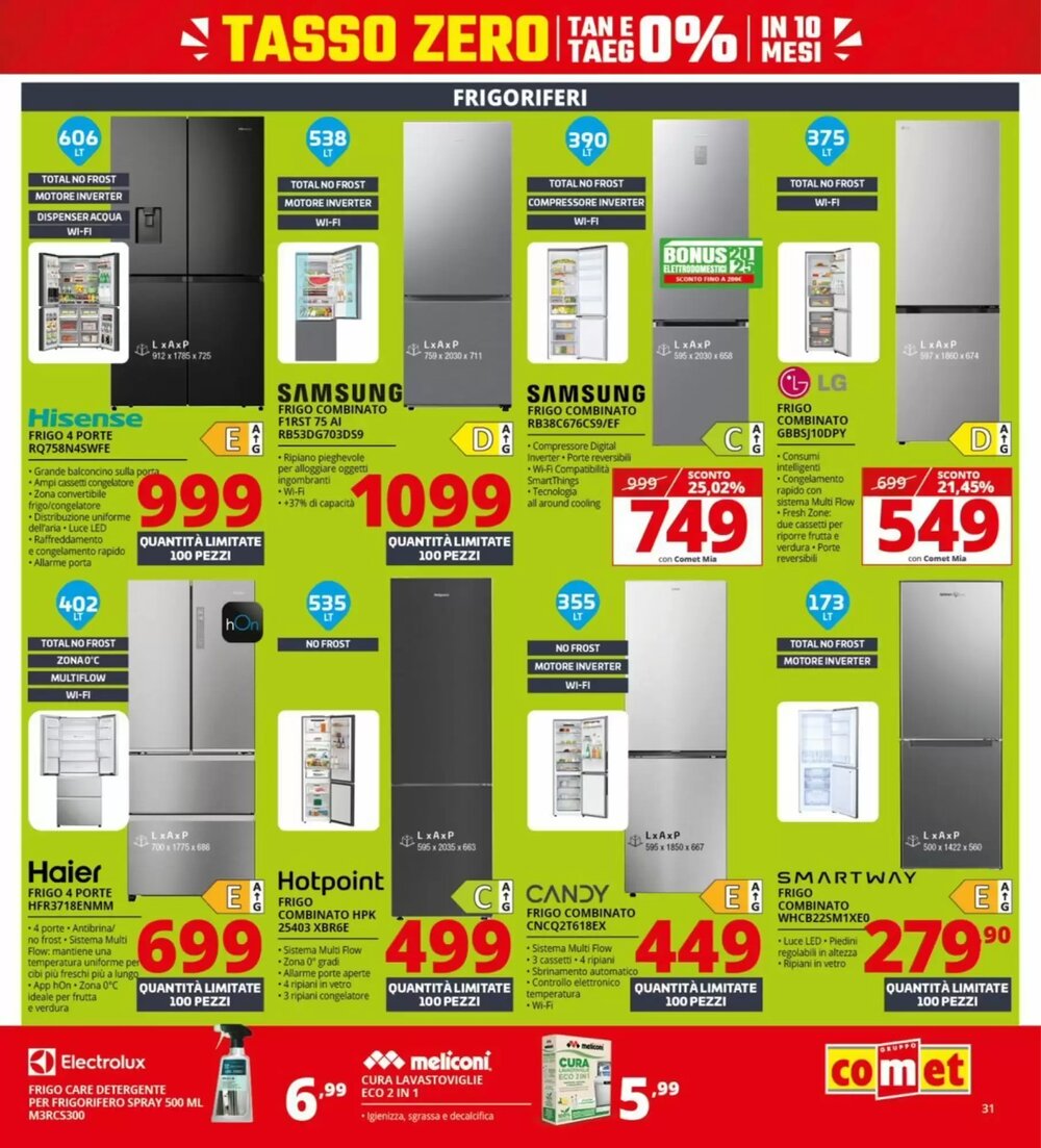 Volantino promozionale Comet  valide dal 22/01/2026 - Pagina 31.