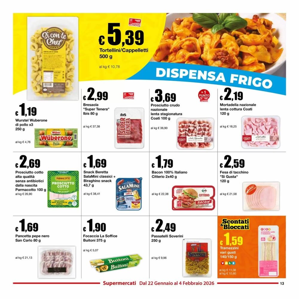 Volantino promozionale Sì con te  valide dal 22/01/2026 - Pagina 13.