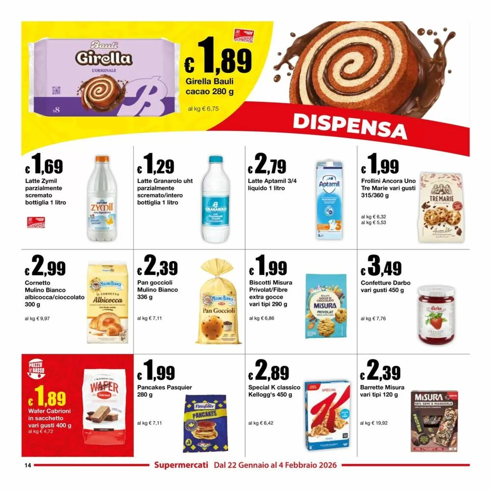 Volantino promozionale Sì con te  valide dal 22/01/2026 - Pagina 14.