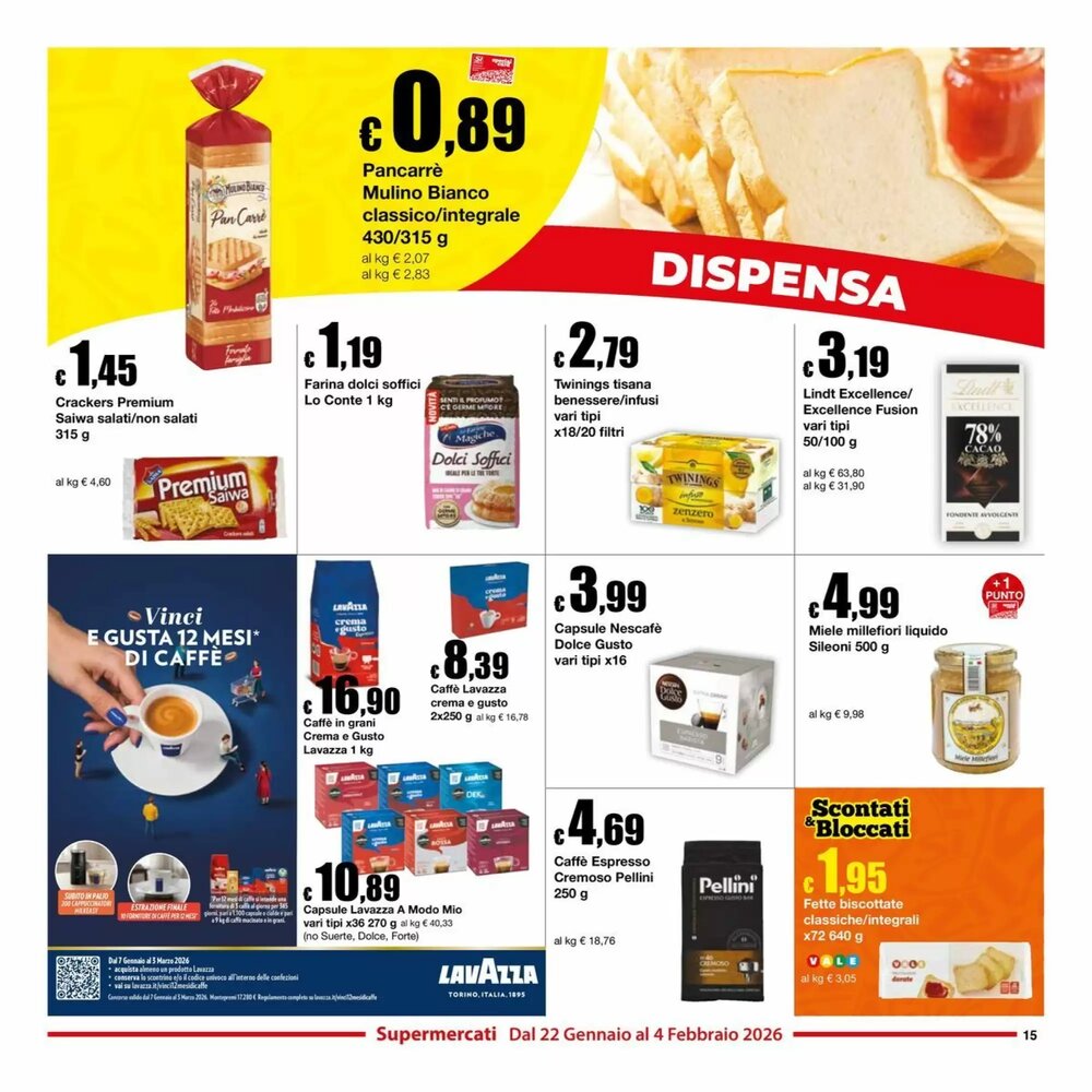 Volantino promozionale Sì con te  valide dal 22/01/2026 - Pagina 15.