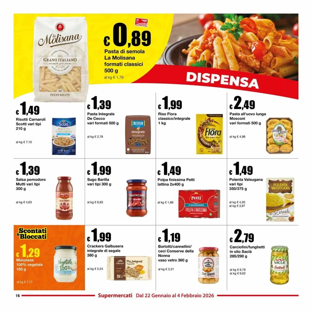 Volantino promozionale Sì con te  valide dal 22/01/2026 - Pagina 16.