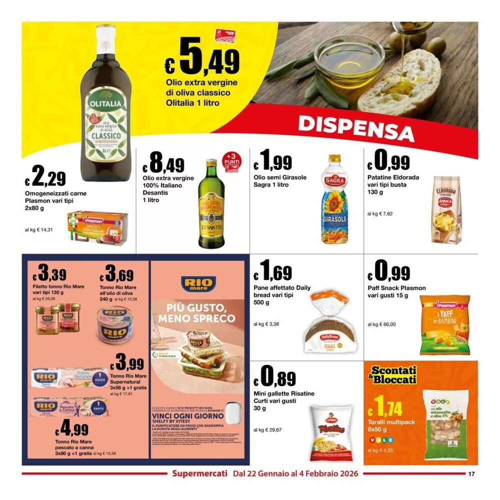 Volantino promozionale Sì con te  valide dal 22/01/2026 - Pagina 17.