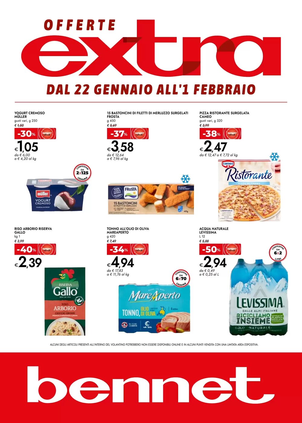 Volantino promozionale Bennet  valide dal 22/01/2026 - Pagina 1.