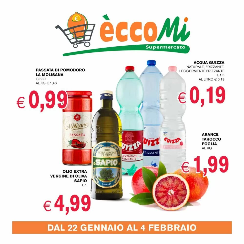 Volantino promozionale èccoMI  valide dal 22/01/2026 - Pagina 1.