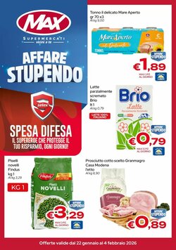 Volantino promozionale MAX Supermercati  valide dal 22/01/2026