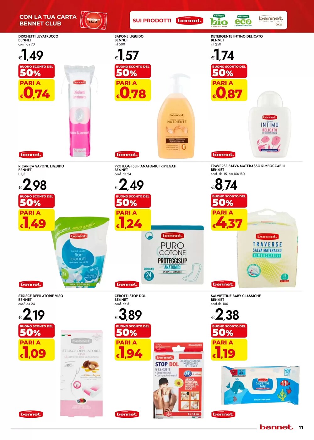 Volantino promozionale Bennet  valide dal 22/01/2026 - Pagina 11.