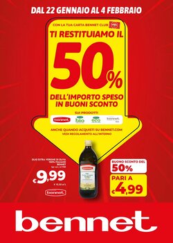 Volantino promozionale Bennet valide dal 22/01/2026