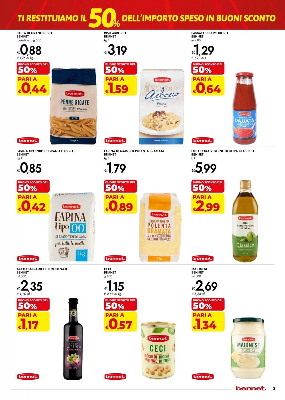 Volantino promozionale Bennet  valide dal 22/01/2026 - Pagina 3.