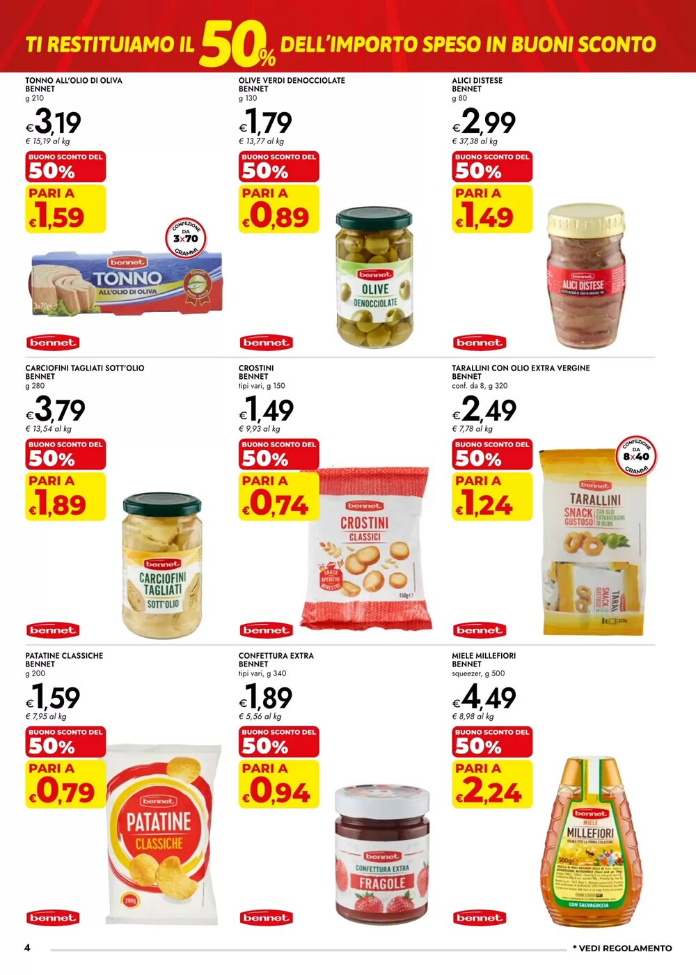 Volantino promozionale Bennet  valide dal 22/01/2026 - Pagina 4.