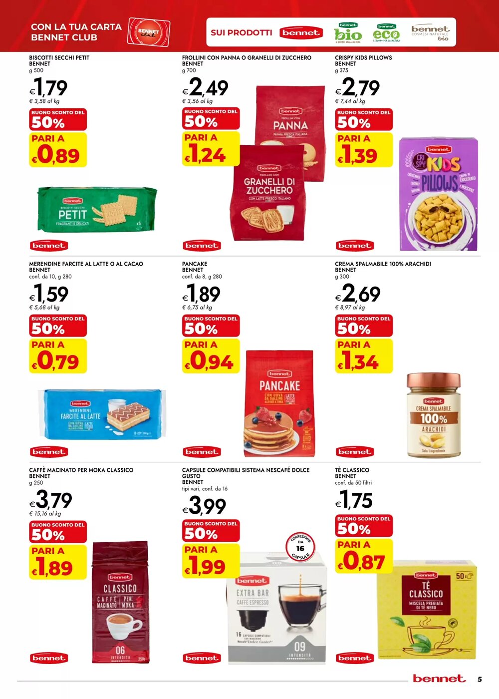 Volantino promozionale Bennet  valide dal 22/01/2026 - Pagina 5.
