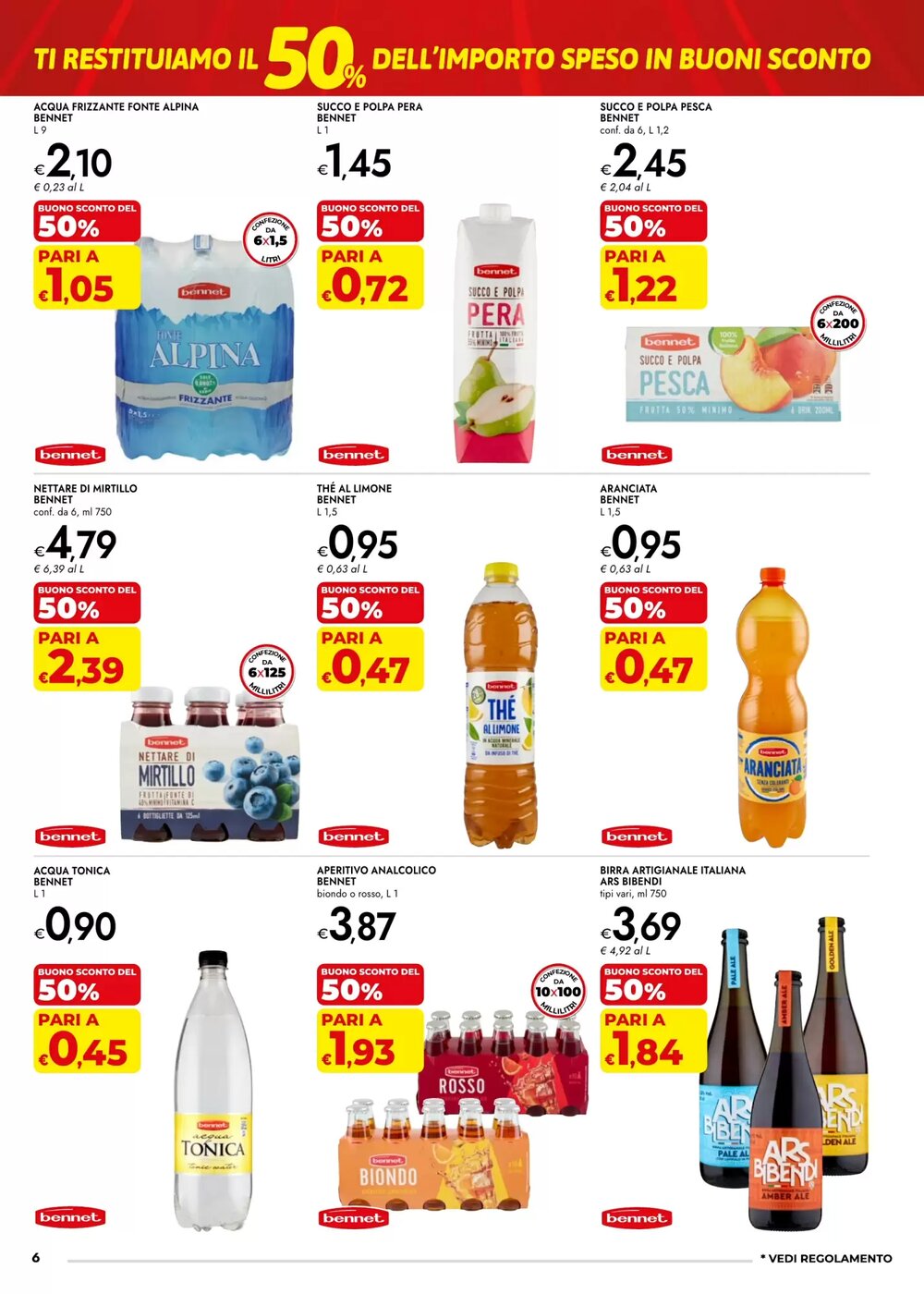 Volantino promozionale Bennet  valide dal 22/01/2026 - Pagina 6.