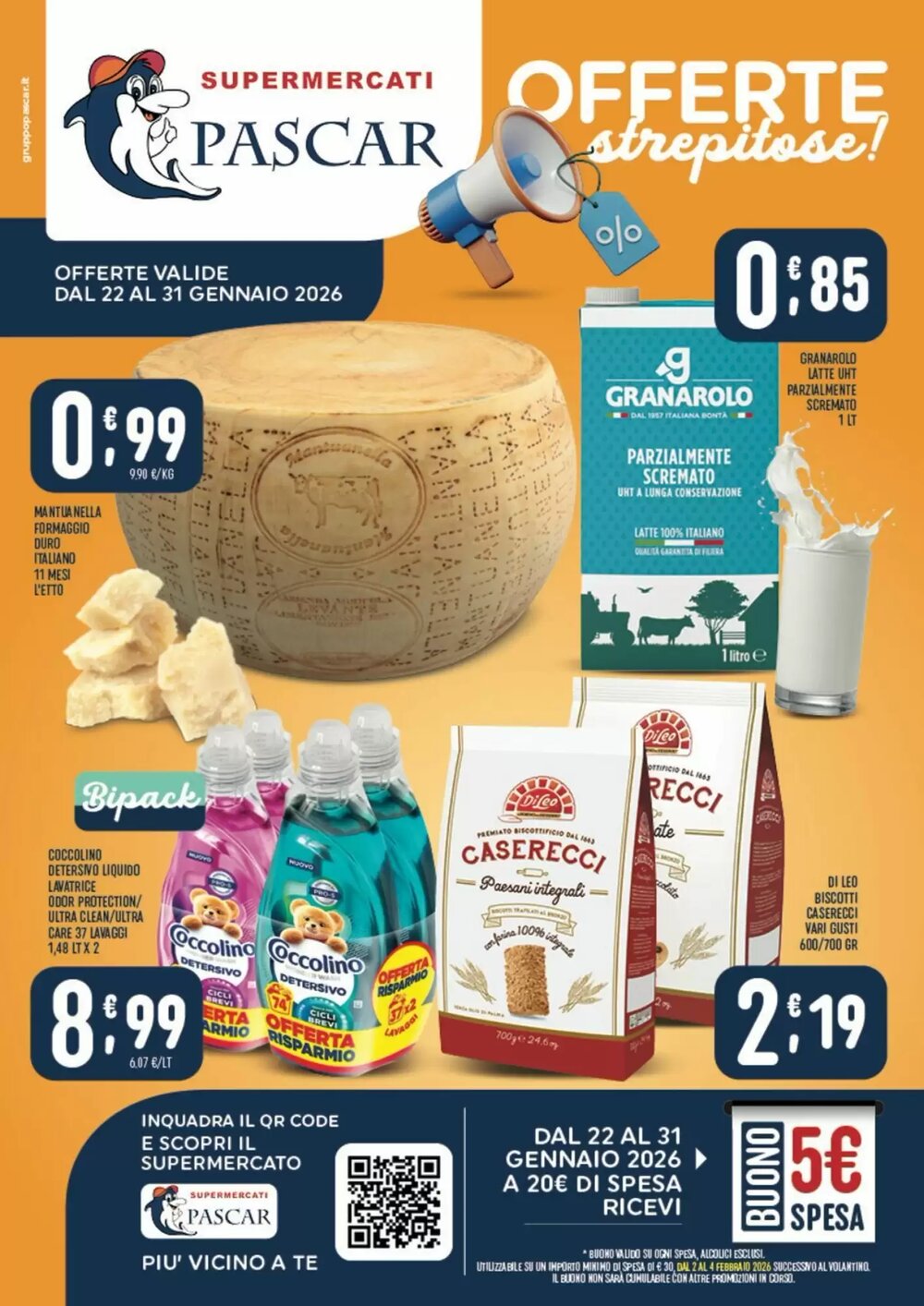Volantino promozionale Gruppo Pascar  valide dal 22/01/2026 - Pagina 1.