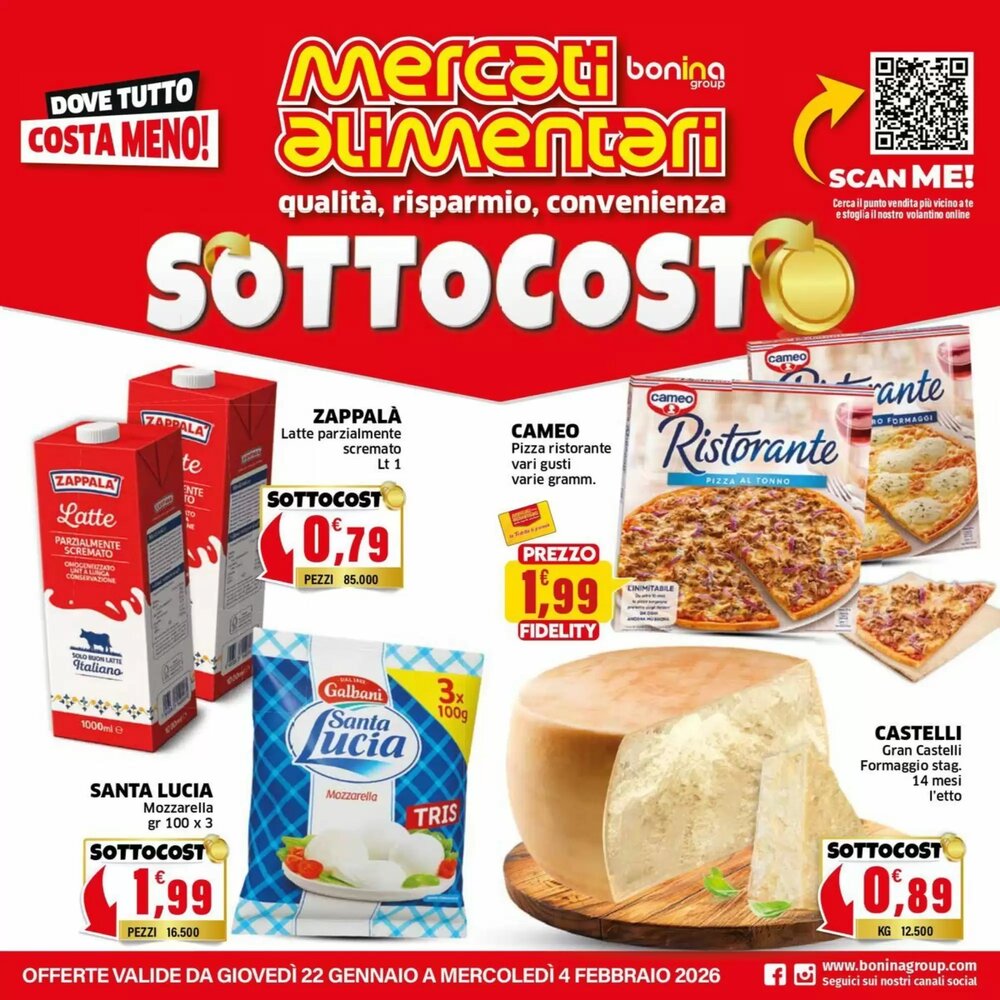 Volantino promozionale Mercati Alimentari  valide dal 22/01/2026 - Pagina 1.