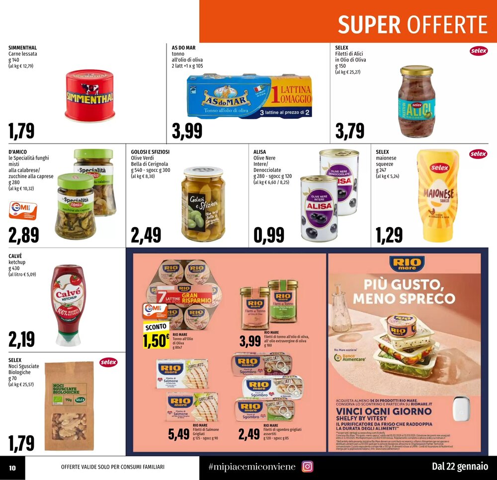Volantino promozionale Emi Supermercati  valide dal 22/01/2026 - Pagina 10.